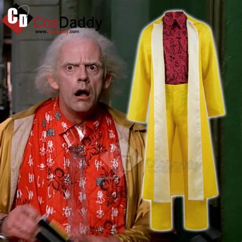 Back To The Future Part Ii Dr Doc Emmett Brown Coat Full Set Cosplay