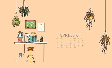 April 2020 Wallpaper Desktop Wallpaper Macbook Calendar Wallpaper