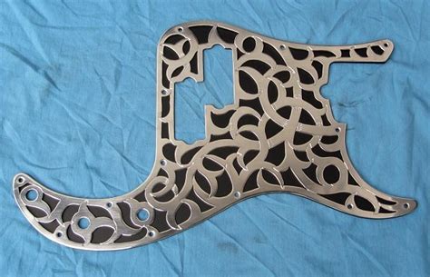 Custom Graphical Pickguard To Fit Fender P Bass Precision Bass Cross In The Sky