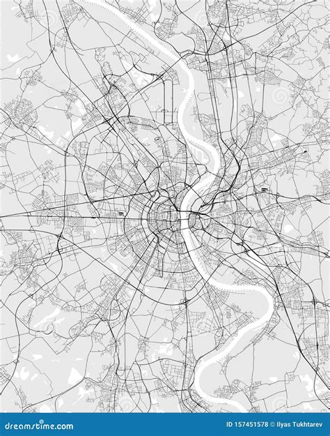 Map Of The City Of Cologne Germany Stock Illustration Illustration