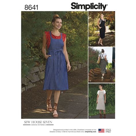 Simplicity 8641 Misses Jumper Dress