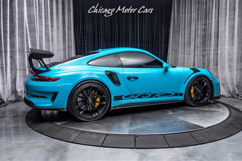2019 Porsche 911 Gt3 Rs Coupe Miami Blue Only 2800 Miles Loaded