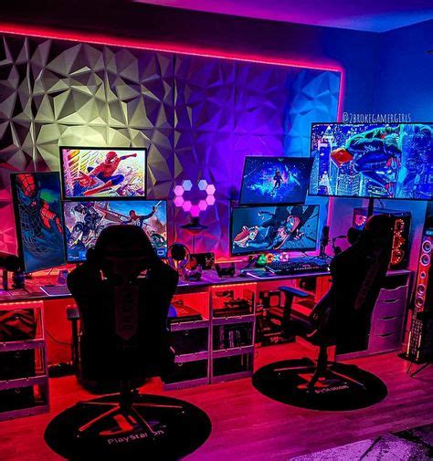 ไอเดีย Gaming Setup 200 รายการ ในปี 2021 ห้องเกม ห้องในฝัน ห้องเล่นเกม