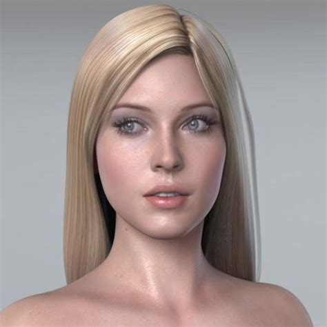 mikaela female character free 3d model daz open3dmodel