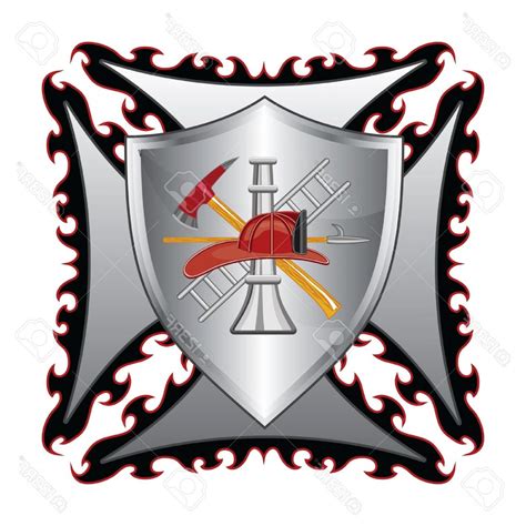 Fire department symbol stock photos and images. Fire Department Maltese Cross Vector Free at Vectorified ...