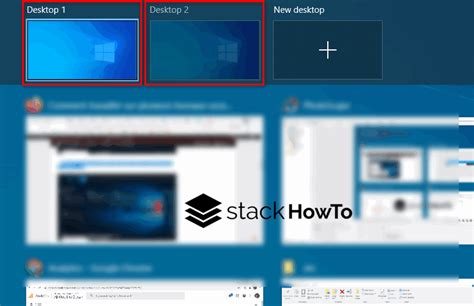 How To Switch Between Desktops In Windows 10 Stackhowto