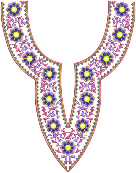 Embdesigntube Sindhi Neck Embroidery Designs