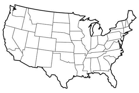 Map Of The United States With Theme And States Coloring 30 Label