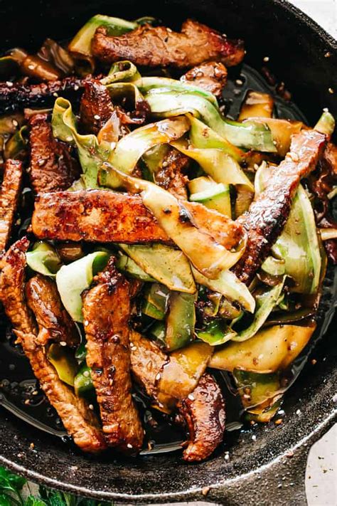 There are other vegetables that you can use aside from zucchini. Steak Stir Fry with Zucchini Noodles | Easy Beef Stir Fry ...