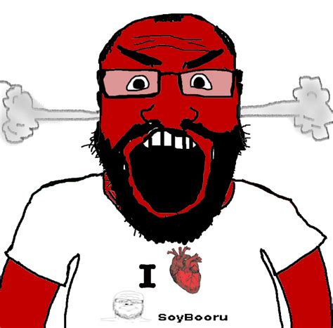 Soybooru Post 22918 2soyjaks Angry Balding Beard Closedmouth