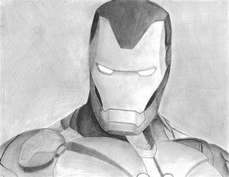 Tyler Nelms Iron Man Pencil Drawing