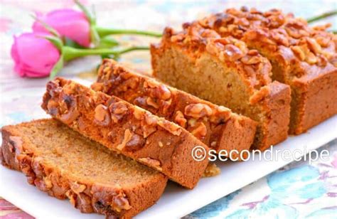 Eggless banana cake recipe, how to make eggless banana cake recipe. Eggless Banana walnut cake