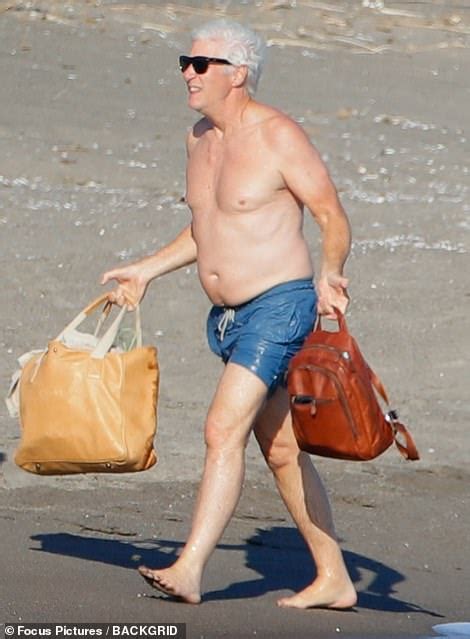 Richard Gere 69 Goes Shirtless On The Beach Alongside His Bikini Clad