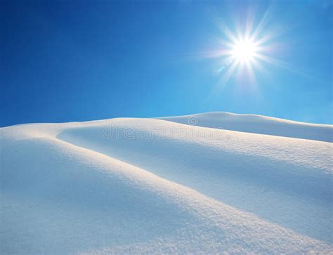 Sun And Snow Stock Image Image Of Rays Hills Snowy 21051457