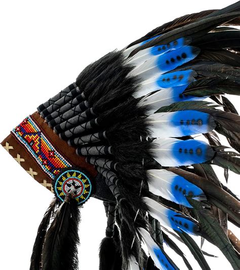 Buy Novum Crafts Feather Headdress Native American Indian Inspired