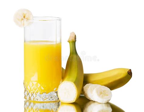 Fresh Banana Juice Stock Image Image Of Energy Peel 18439219