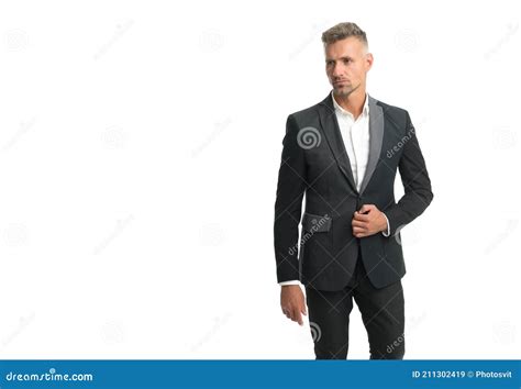 Serious Unshaven Bachelor Wear Formal Fashion Style Suit With Classy