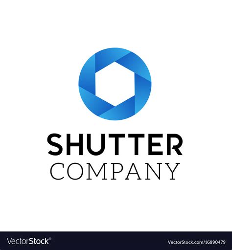 Symbol Of Camera Shutter Logo Design Royalty Free Vector