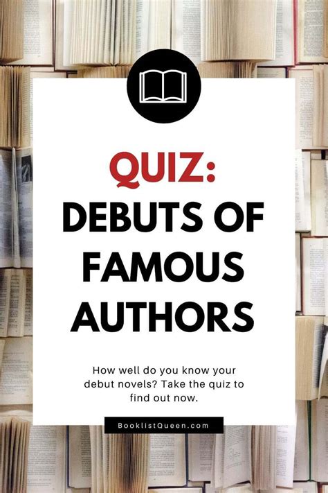 Quiz Debut Novels Of Famous Authors Booklist Queen