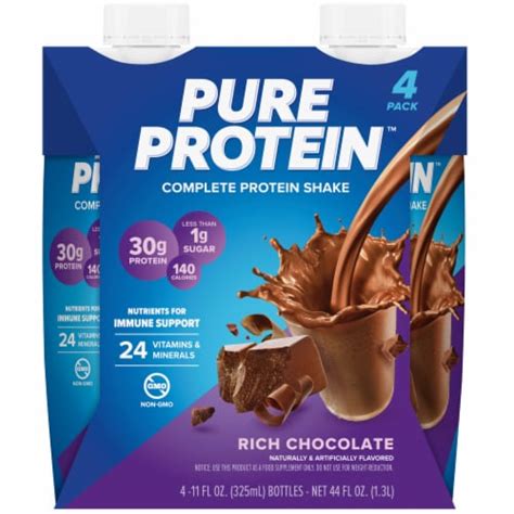 Pure Protein Rich Chocolate Complete Protein Shakes Ct Fl Oz