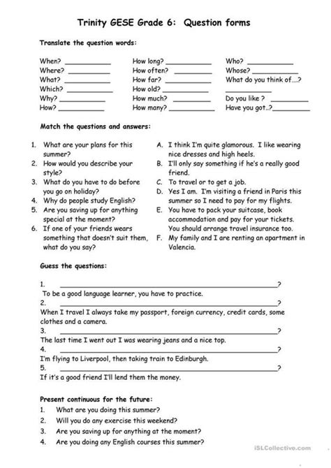 Year 6 English Grammar Worksheets