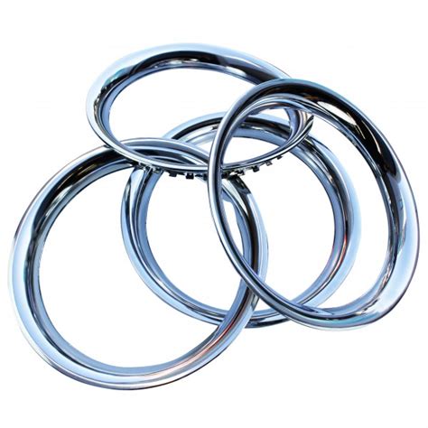 Steel Chrome Trim Ring 16 Inch Set 4 National Auto Parts Depot