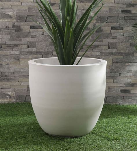 Buy White Polymer Cup Shaped Large Planter At 13 Off By Yuccabe Italia