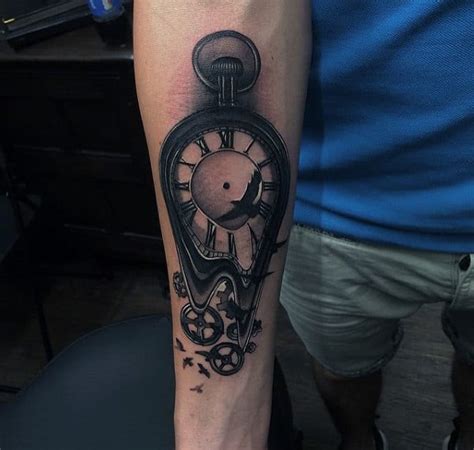 40 Cool Melting Clock Tattoo Designs For Men 2024 Guide