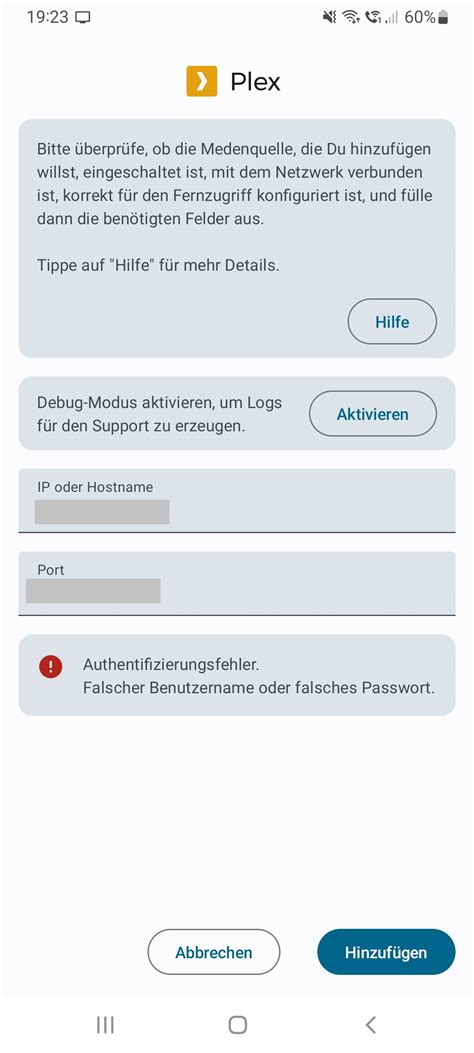 Plex User Accounts Problem Support Symfonium Support