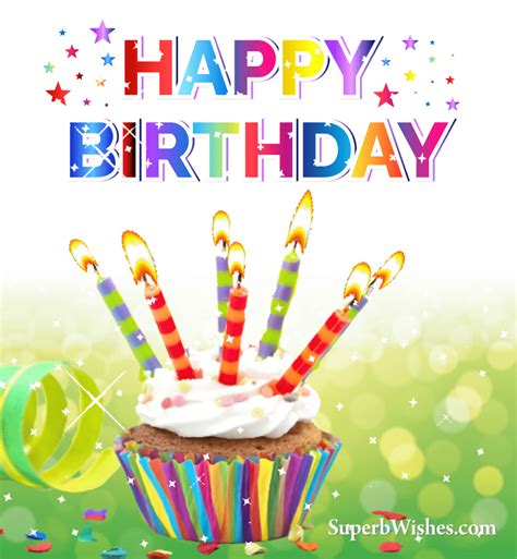 Amazing Birthday Cake Animated GIF With Candles SuperbWishes Com