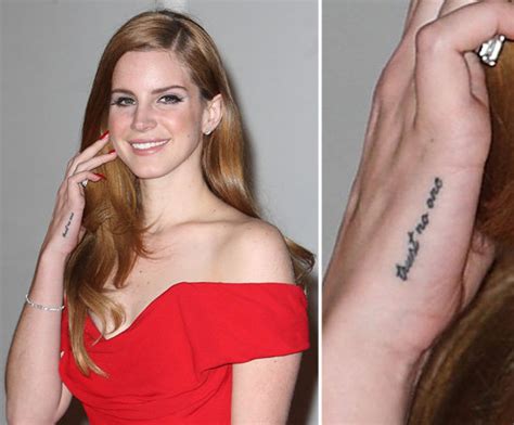 Lana Del Rey Tattoo Trust No One