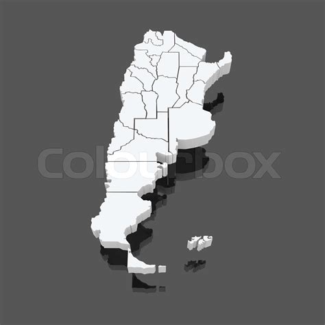 Karte Von Argentinien Stock Bild Colourbox