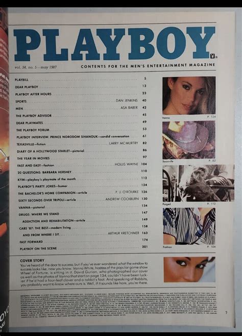 Mavin Vintage Playboy Magazine May Wheel Of Fortunes Vanna White