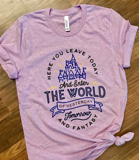 Magic Kingdom Inspired T Shirt Disney Inspired Shirt Lilac Etsy