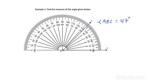How To Find The Measure Of An Angle With A Protractor Geometry