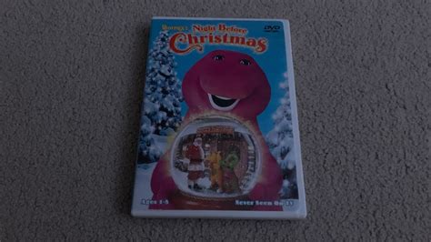 Opening To Barneys Night Before Christmas 1999 Dvd Youtube