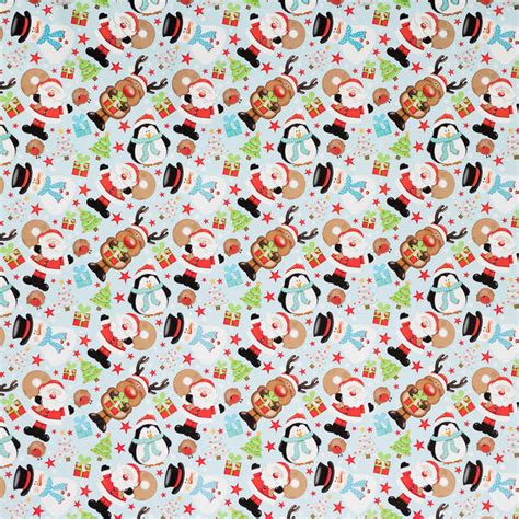 How to download the printable merry christmas wrapping paper sheets: B&M: Cute Christmas Wrapping Paper - Santa & Reindeer - 12m | Gift Wrap