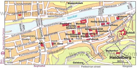 15 Top Rated Attractions And Things To Do In Heidelberg Tourist Map
