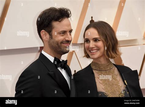 Natalie Portman And Benjamin Millepied Walking On The Red Carpet At The