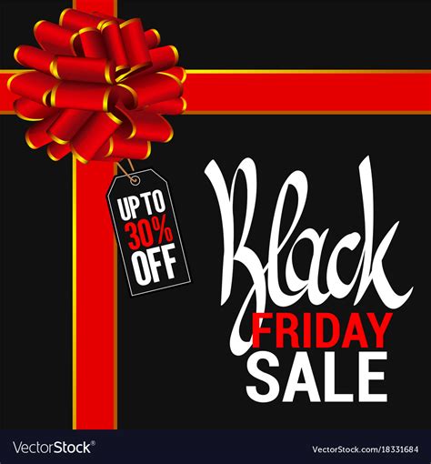 Black Friday Sale Poster Royalty Free Vector Image