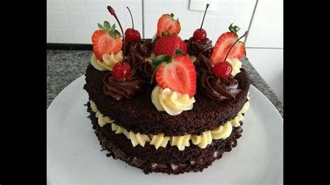 Naked Cake De Chocolate Creme De Nutella E Leite Ninho Especial