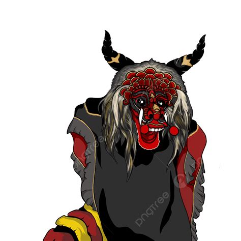 Barongan Vector Barongan Kediri Barong Mask Barong Png Transparent