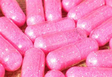 Neon Pink Glitter Pills As Novelty For Crafts Decorations Party Favors