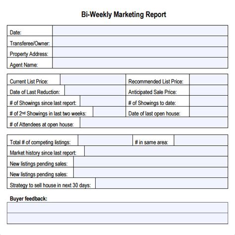 14 Sample Marketing Report Templates Sample Templates