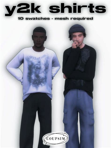 Y K Shirts Y K Shirts Sims Men Clothing Tumblr Sims