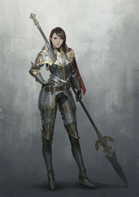 Armor Knight 5 By Hyungwoo Kim Reasonablefantasy Female Knight