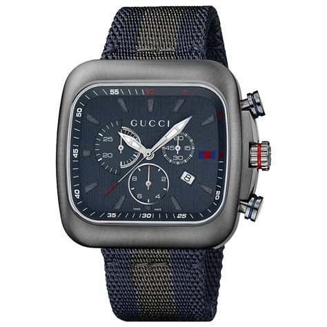 Gucci Ya131203 Mens G Coupe Blue Quartz Watch Luxury Watches For Men