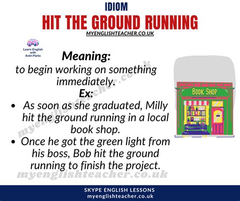 Idiom Hit The Ground Running