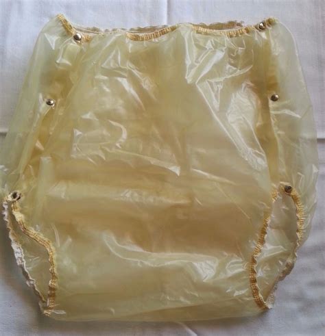 Vintage Plastic Pant Diaper Cover Gummihose Pvc Hose Windeln