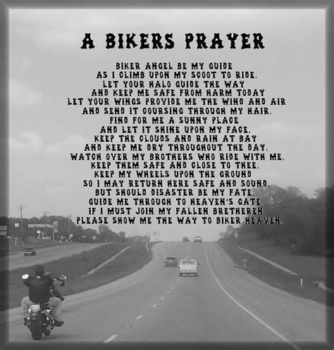 Short Prayer For Motorcycle Riders Zack Sandven